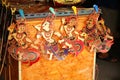 Thai puppet scene.